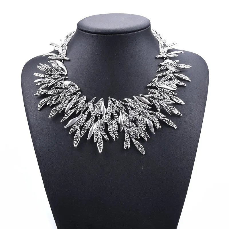 Bohemian Vintage Choker Necklace, Indian Ethnic Statement Large Collar Necklaces
