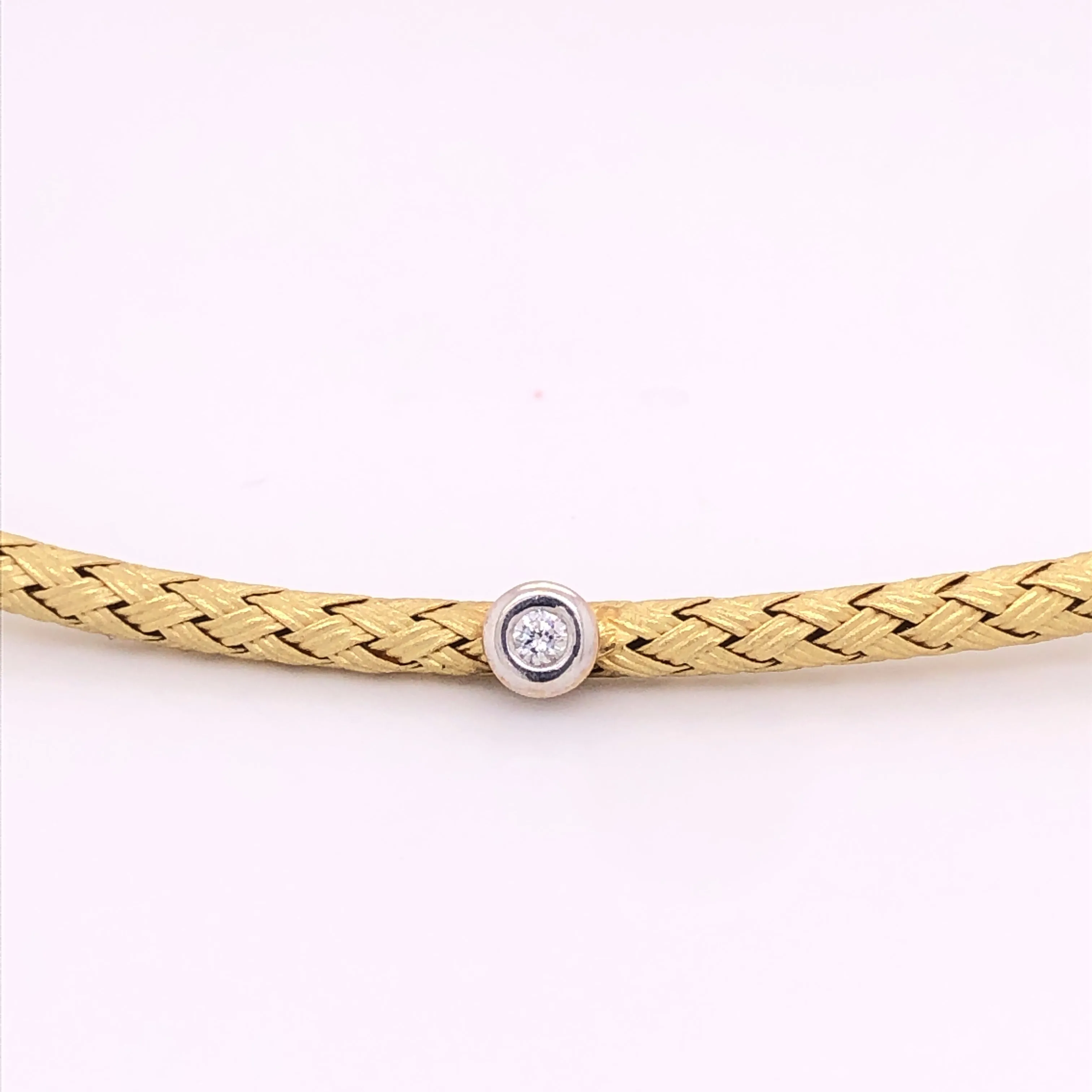 Braided Diamond Choker - 19574