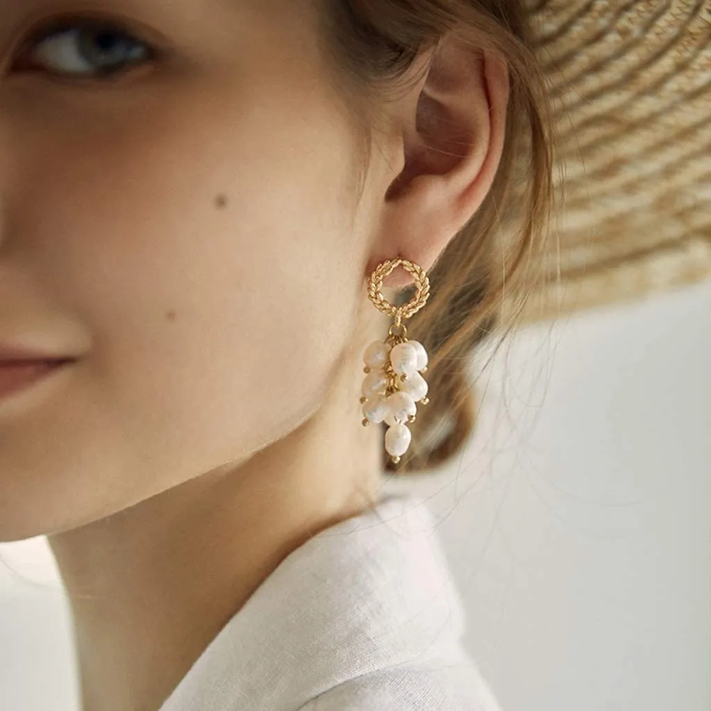 Bundle Of Pearls Earrings
