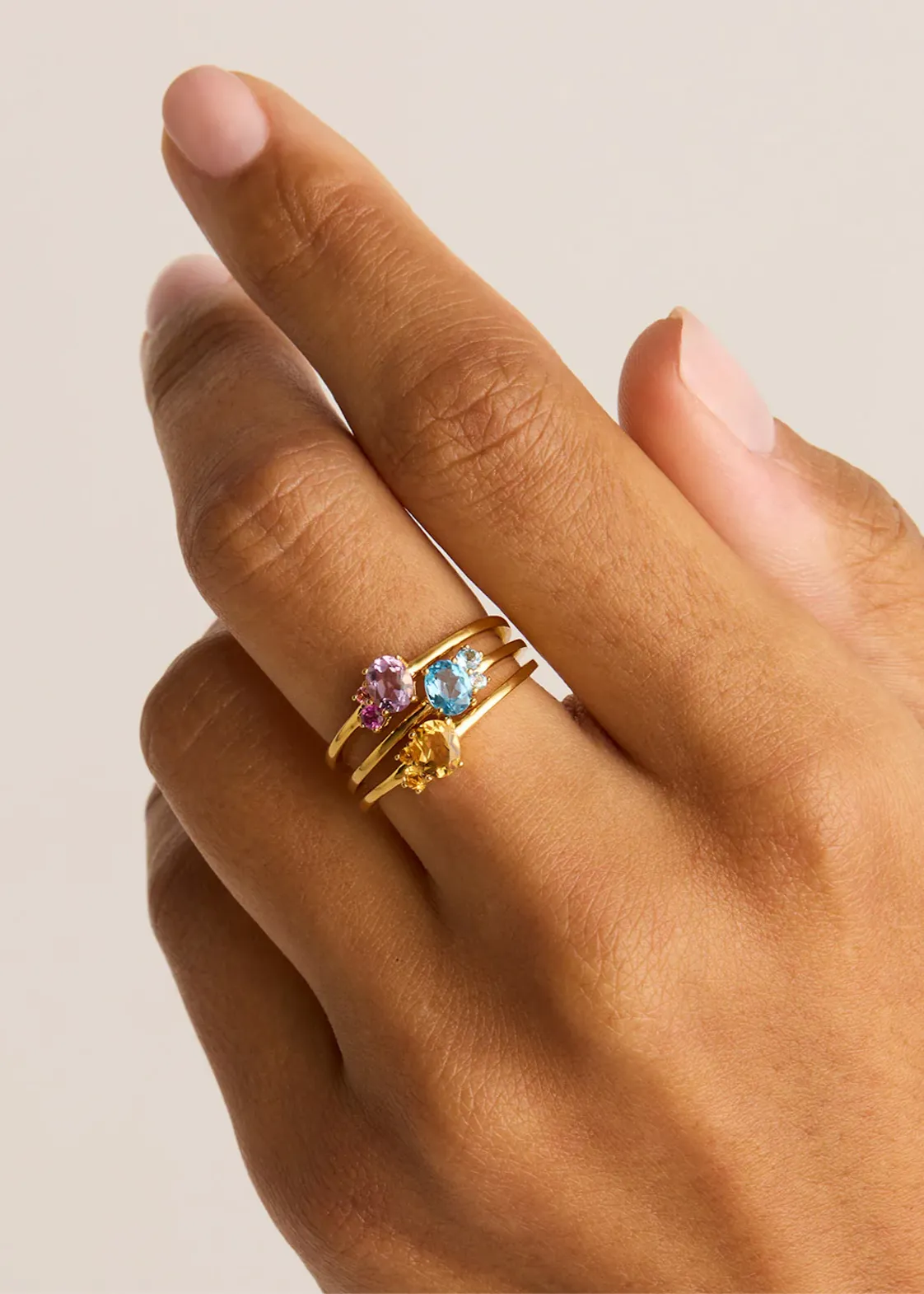 BY CHARLOTTE Kindred November Birthstone Ring - 18k Gold Vermeil