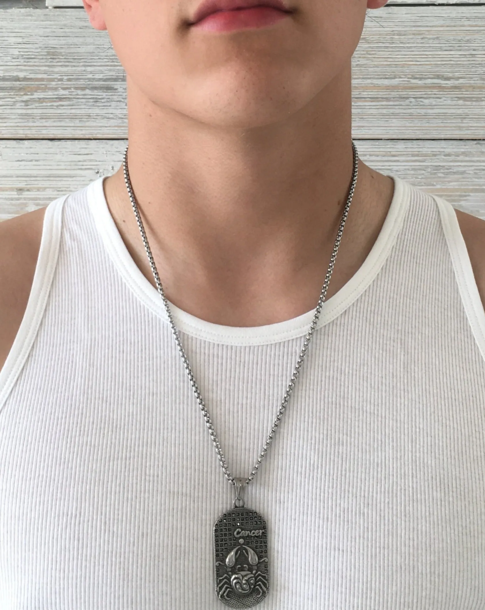Cancer 3D Dog tag necklaces