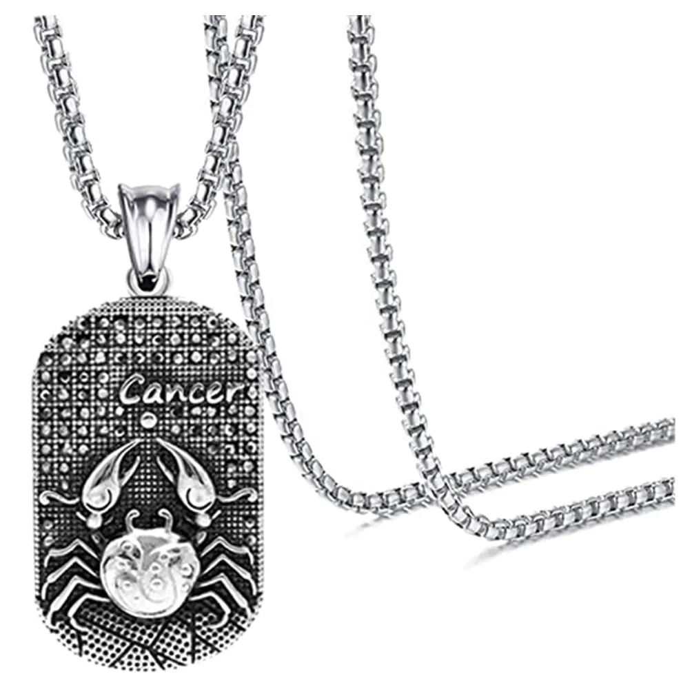 Cancer 3D Dog tag necklaces