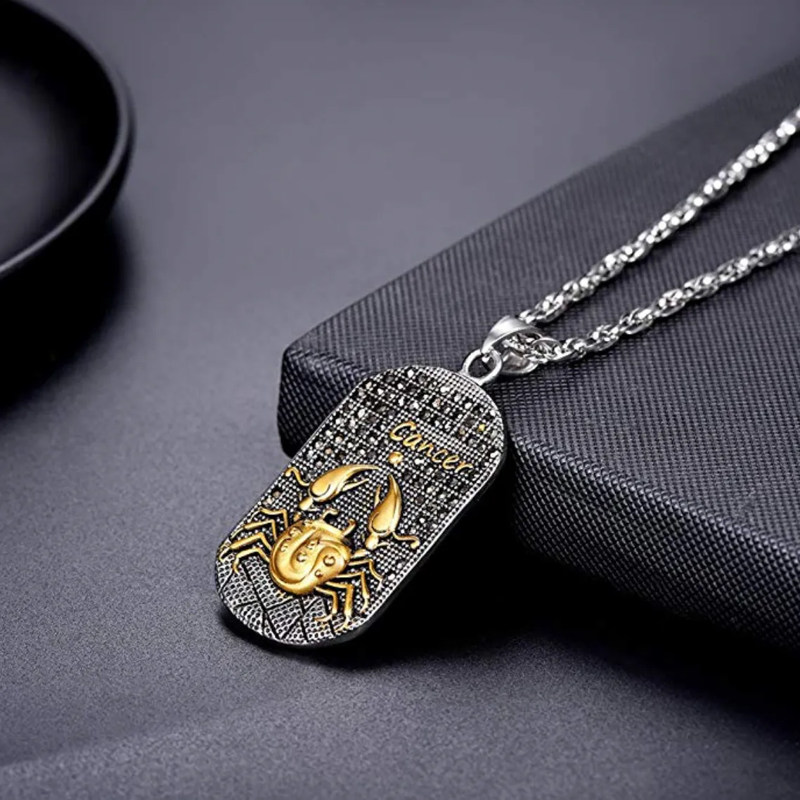 Cancer 3D Dog tag necklaces