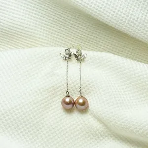 Cecile Fresh Water Butterfly Pearl Earrings