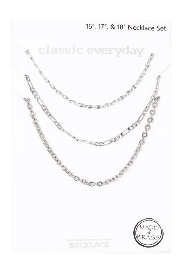 Chain Necklace Set