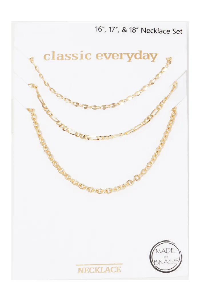 Chain Necklace Set