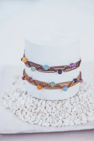 CHAKRA MACRAME WAVES BRACELET