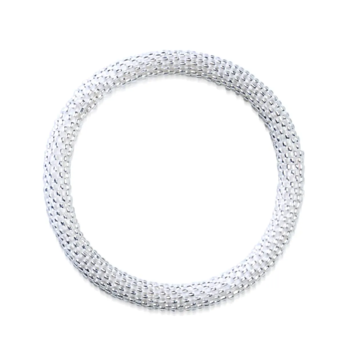 Chantilly Lace | Himalayan Glass Bead Bracelet