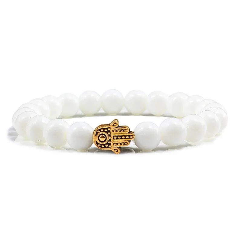 Charms Men Black Lava Matte Beads Natural Volcanic Stone Bracelets Bangles Women Yoga Prayer Jewelry Gift Cute Hand Bracelet