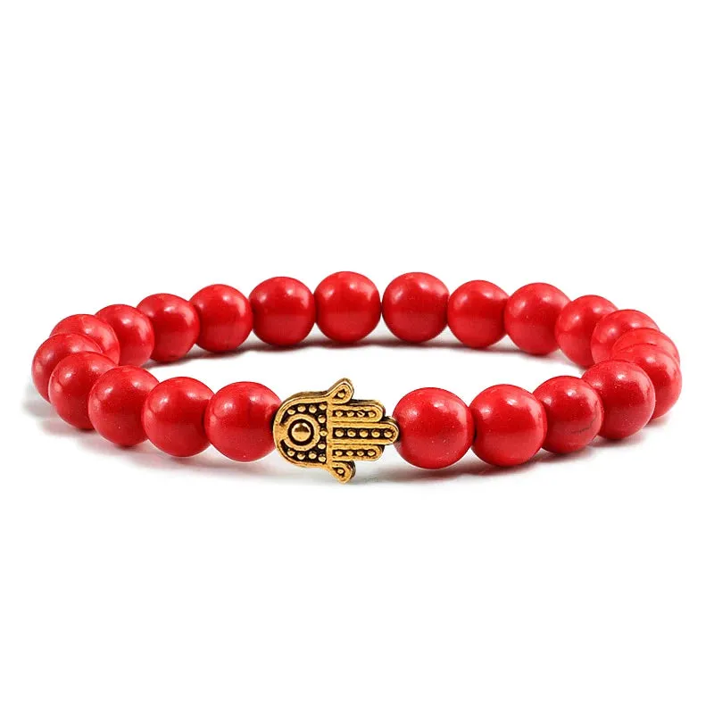 Charms Men Black Lava Matte Beads Natural Volcanic Stone Bracelets Bangles Women Yoga Prayer Jewelry Gift Cute Hand Bracelet