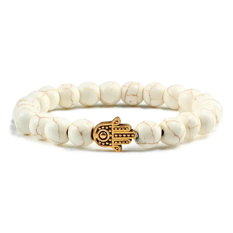 Charms Men Black Lava Matte Beads Natural Volcanic Stone Bracelets Bangles Women Yoga Prayer Jewelry Gift Cute Hand Bracelet