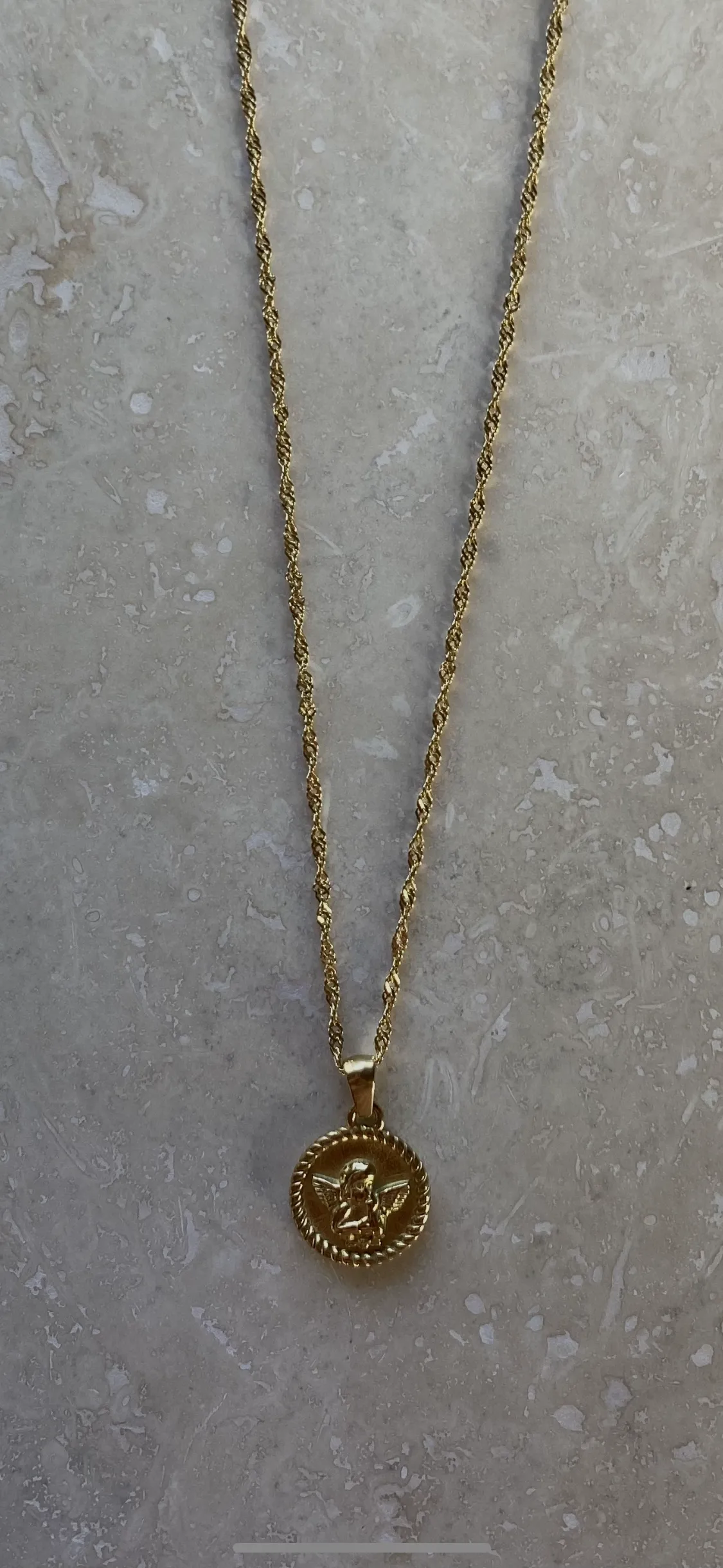 Cherub Reversible Pendant Necklace