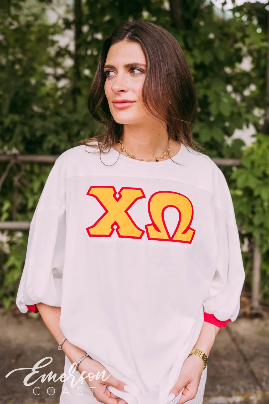Chi Omega Custom Recruitment Greek Letter Jersey