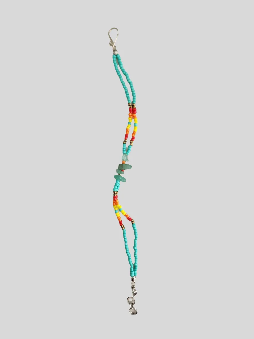 Chip Stone - Beaded - Multi Strand Bracelets - Assorted Colors