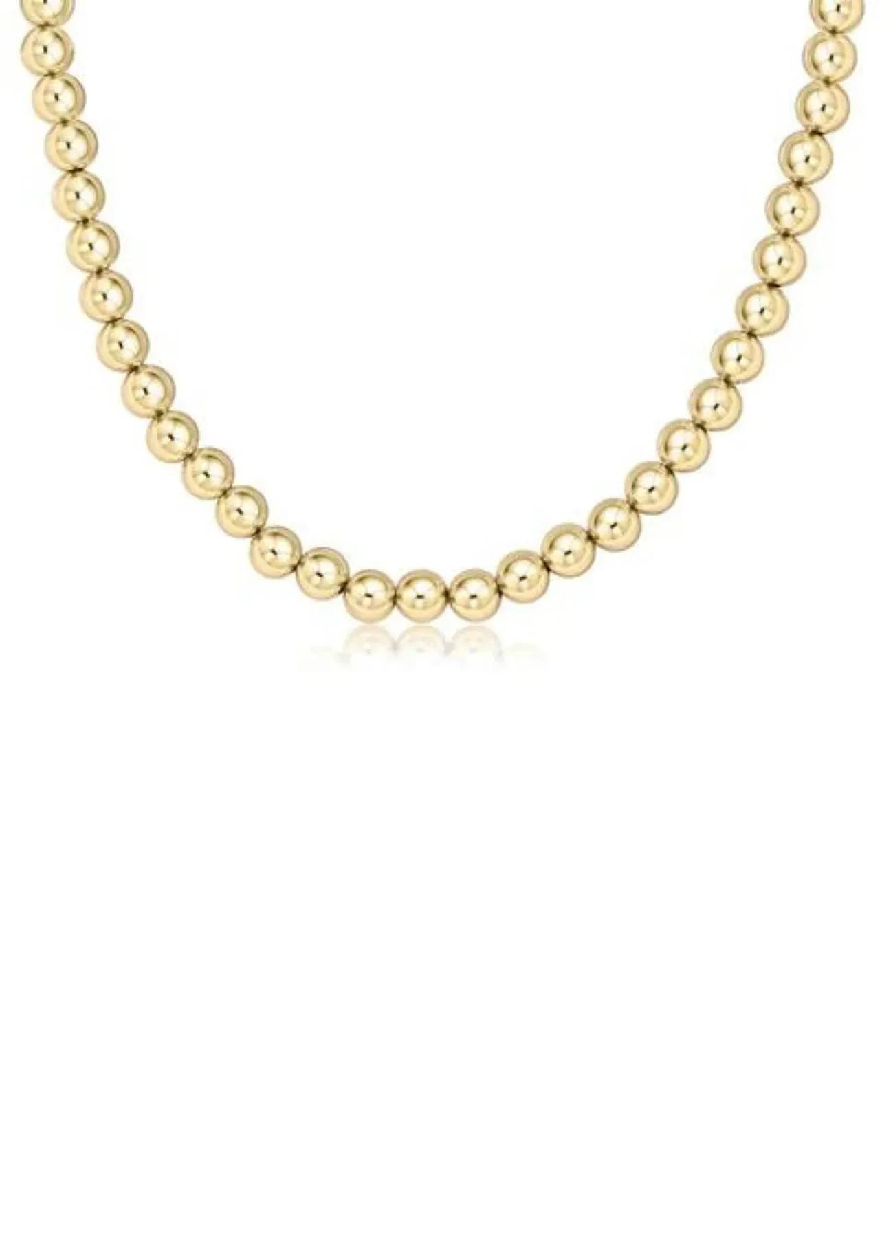 Choker Classic 17” Gold 6mm Bead