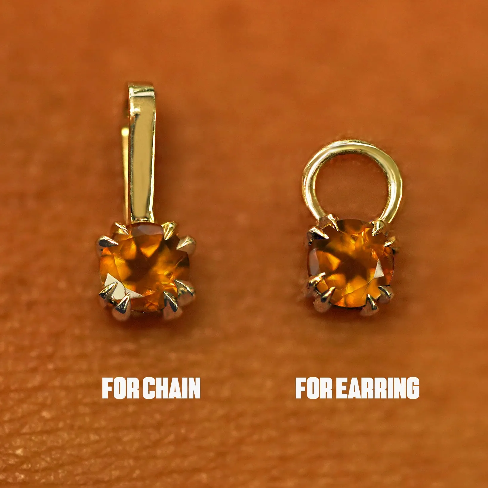 Citrine Charm