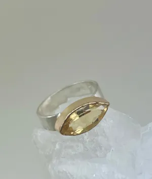 Citrine Marquise Ring
