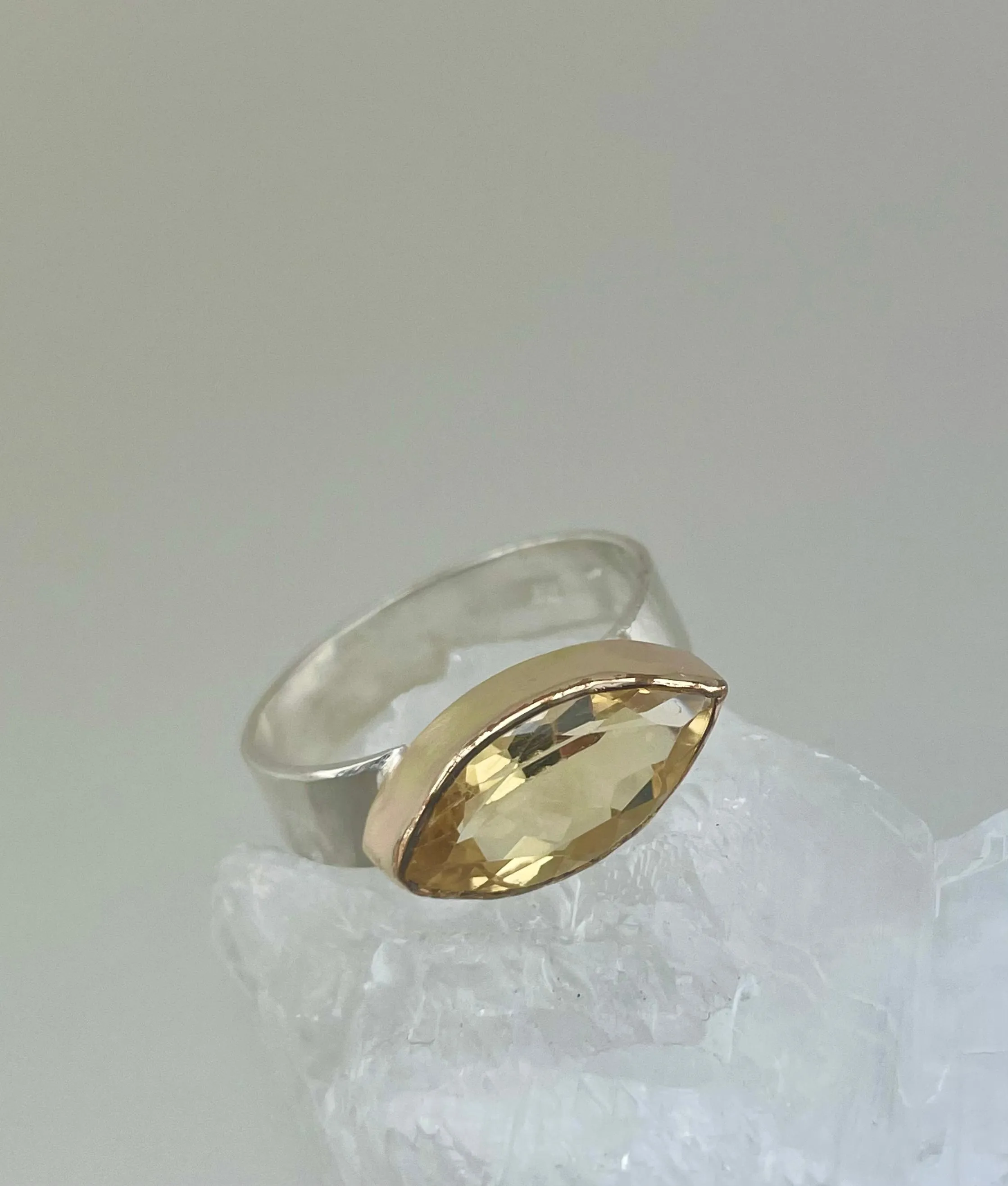 Citrine Marquise Ring