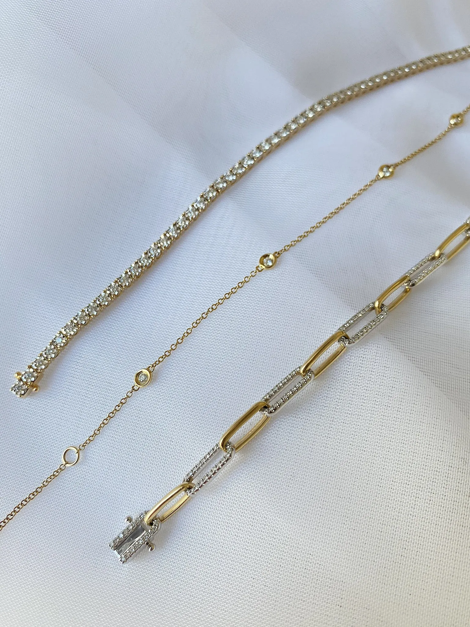 Classic Diamond Station Bracelet