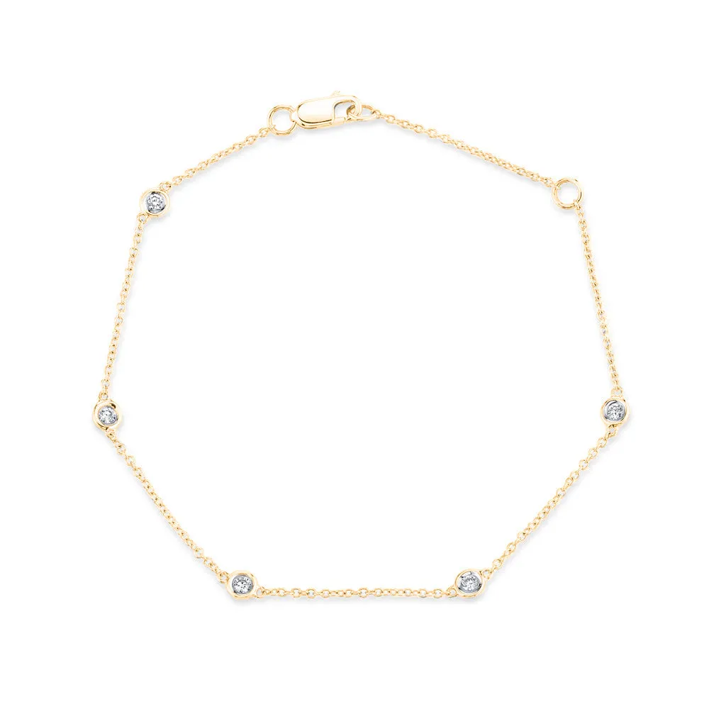 Classic Diamond Station Bracelet