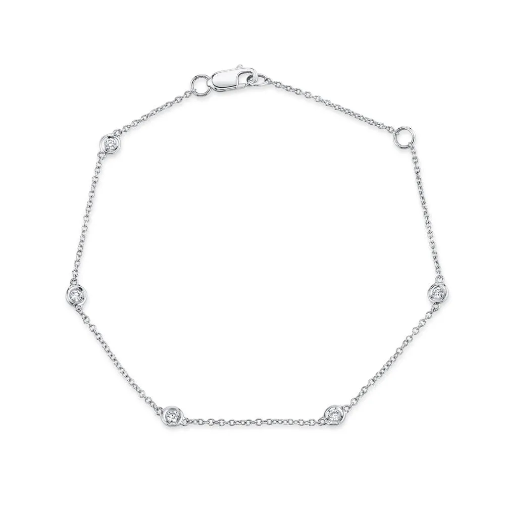 Classic Diamond Station Bracelet