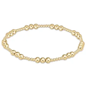 Classic Joy Pattern 4mm Bracelet Gold