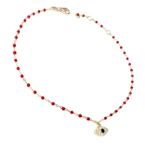 Color Beads Eye Anklets