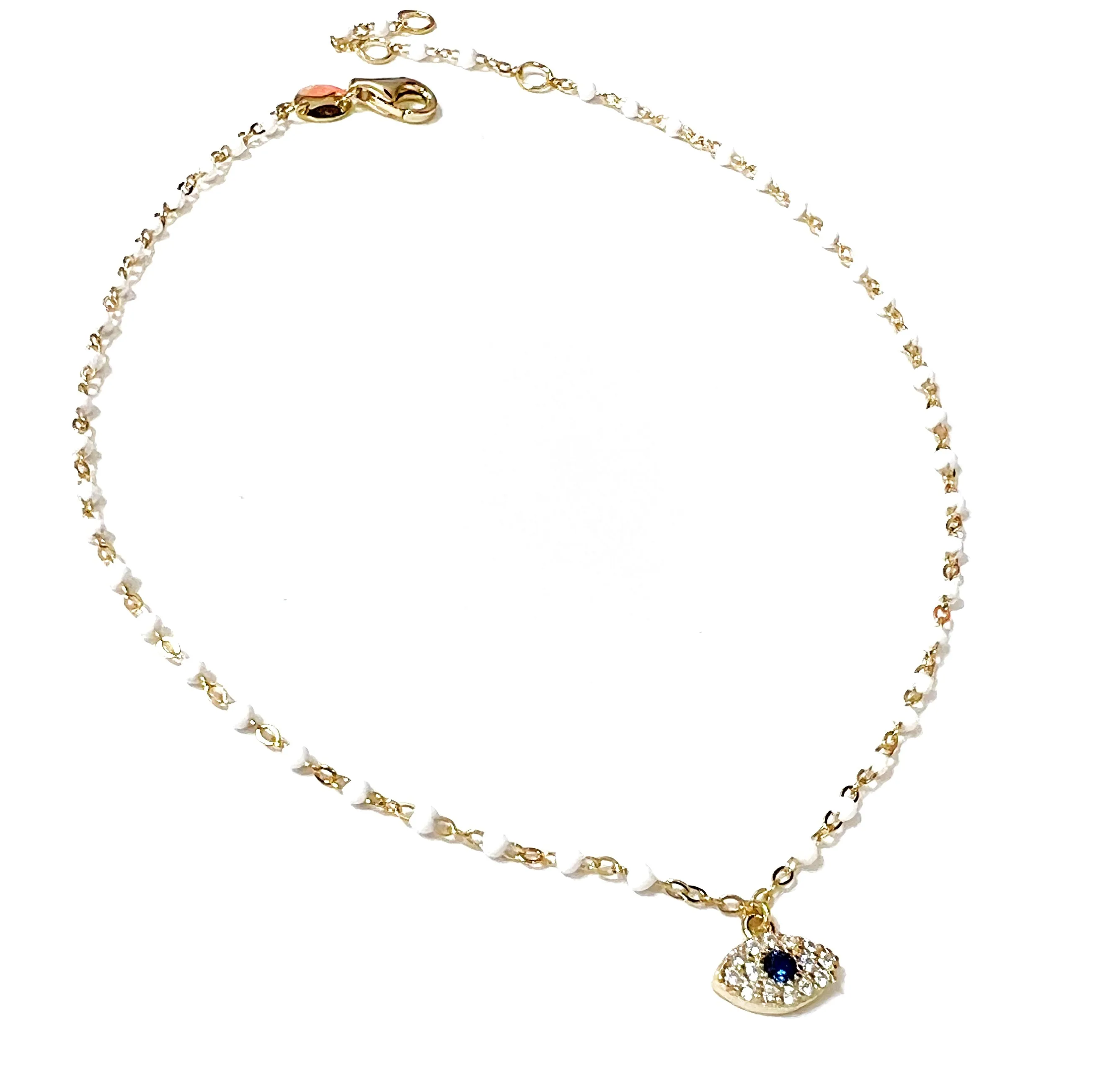 Color Beads Eye Anklets