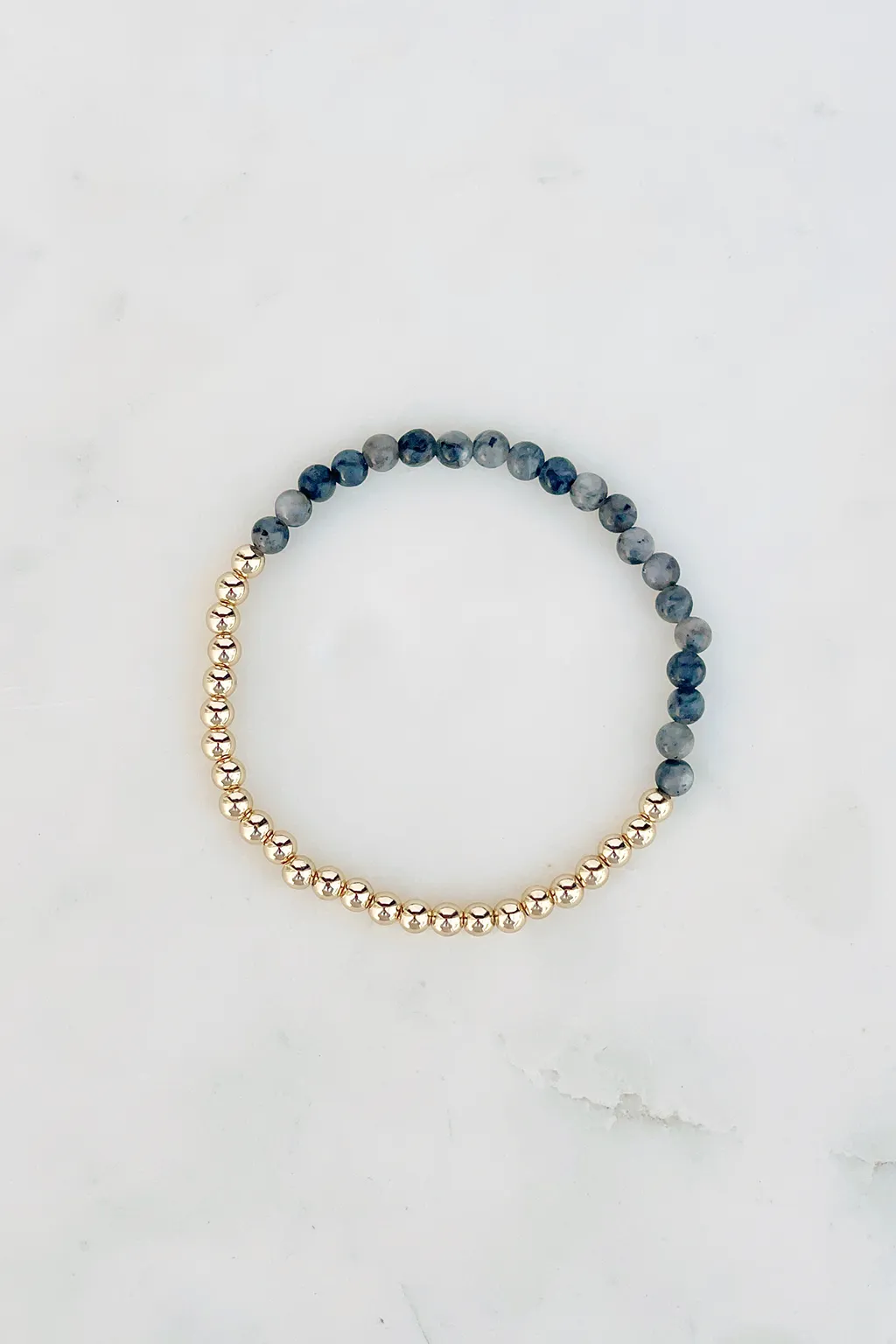 Colorblock Stone Beaded Stretch Bracelets