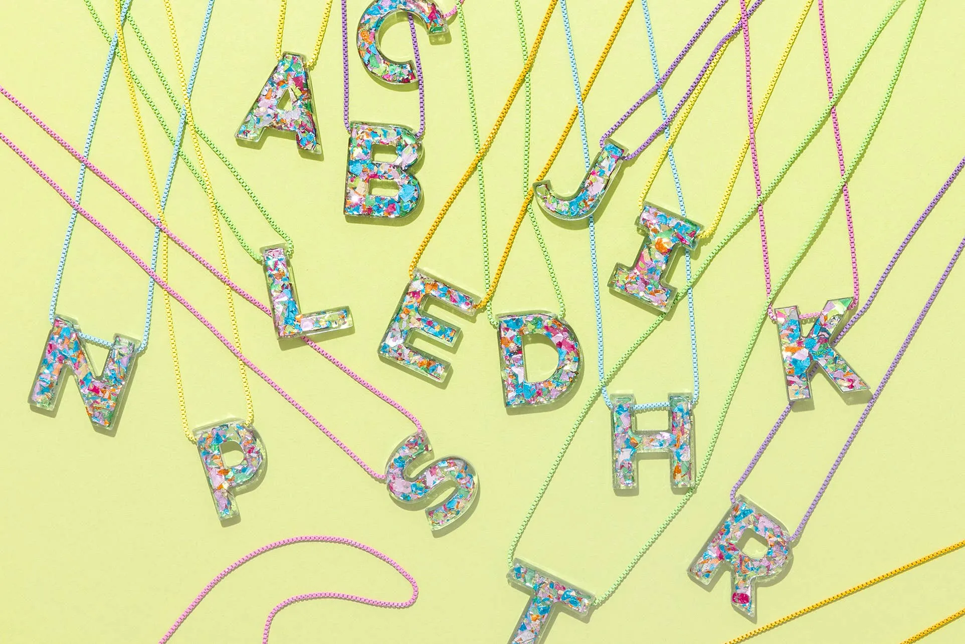 Confetti Initial Necklace