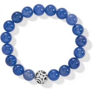 Contempto Chroma Blue Agate Stretch Bracelet JF834D