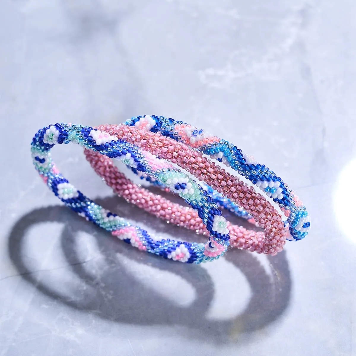 Countryside Meadow | Himalayan Glass Bead Bracelet