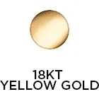 CRISLU Small Bezel Station Anklet Finished in 18kt Yellow Gold