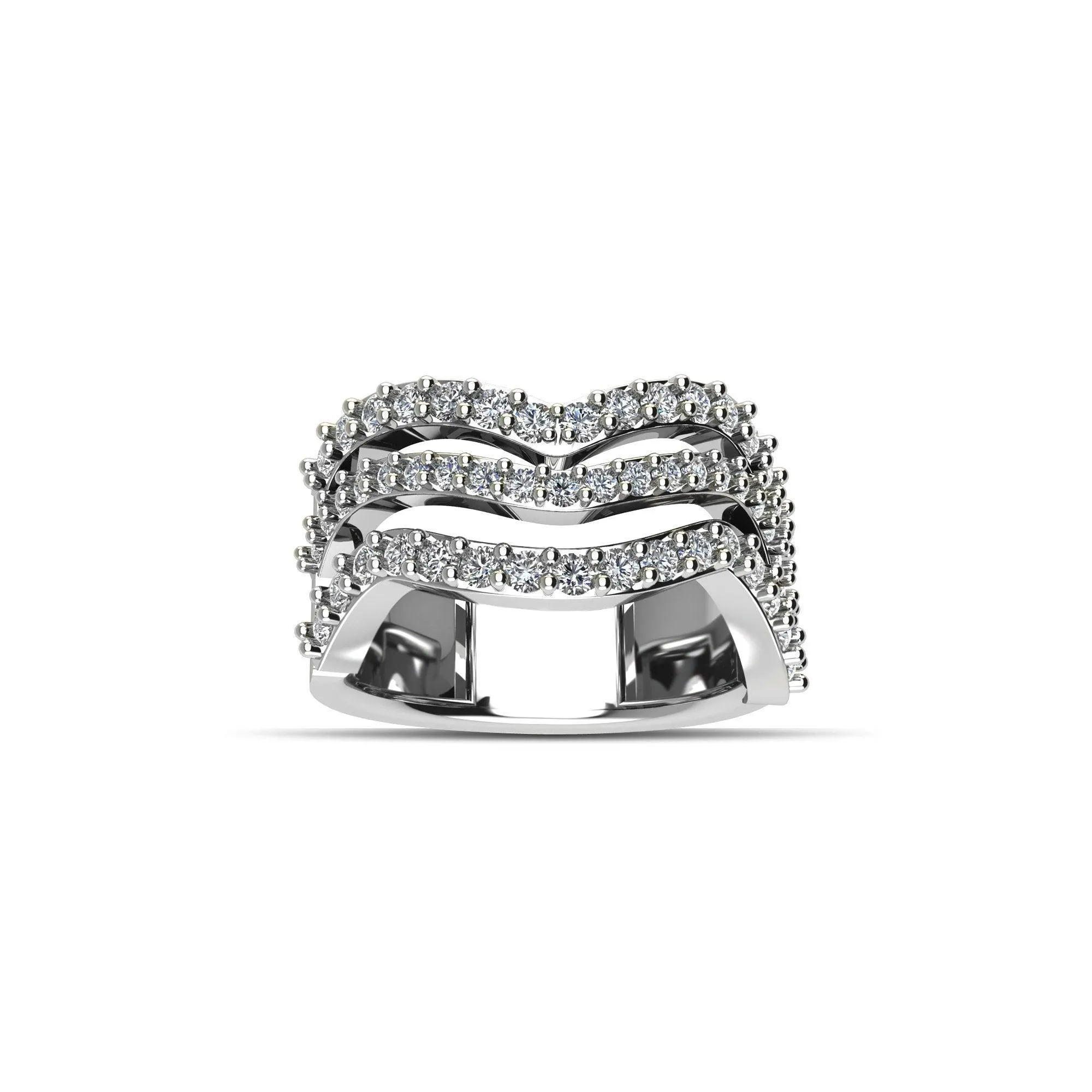 Cubic Zirconia Fashion Ring in Sterling Silver