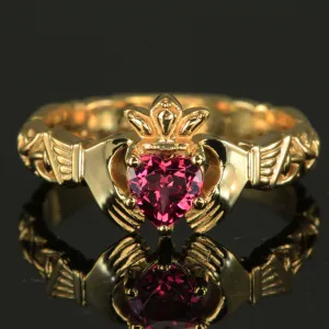 Custom Claddagh Ring (Birthstone of Your Choice)