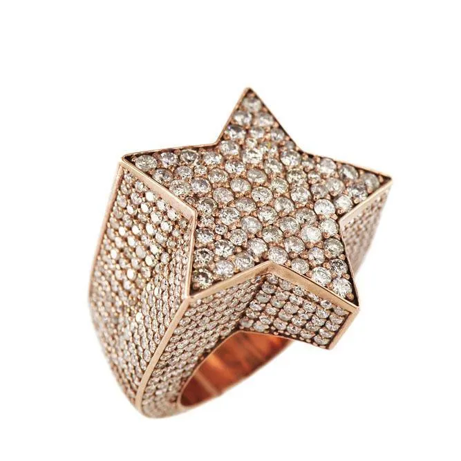 Custom Diamond Star Ring