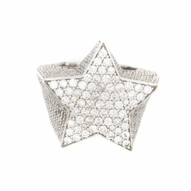 Custom Diamond Star Ring