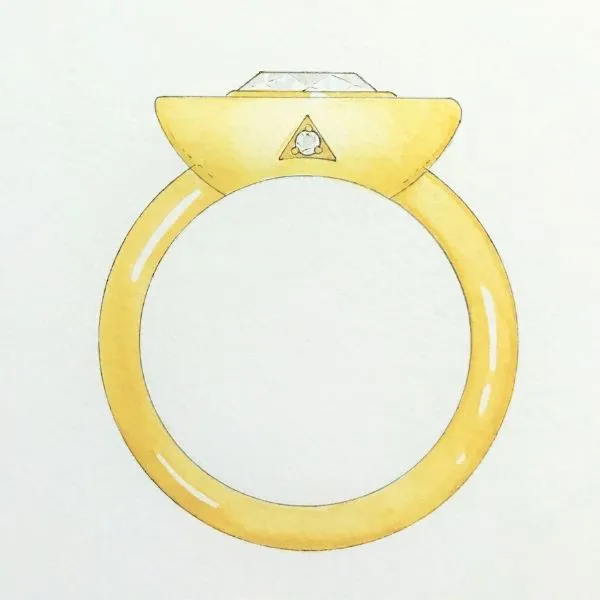 Custom Gold and Onyx Diamond Ring