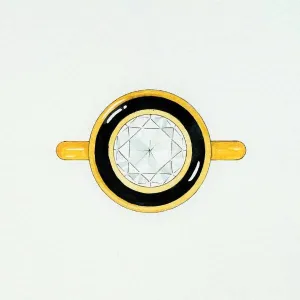 Custom Gold and Onyx Diamond Ring