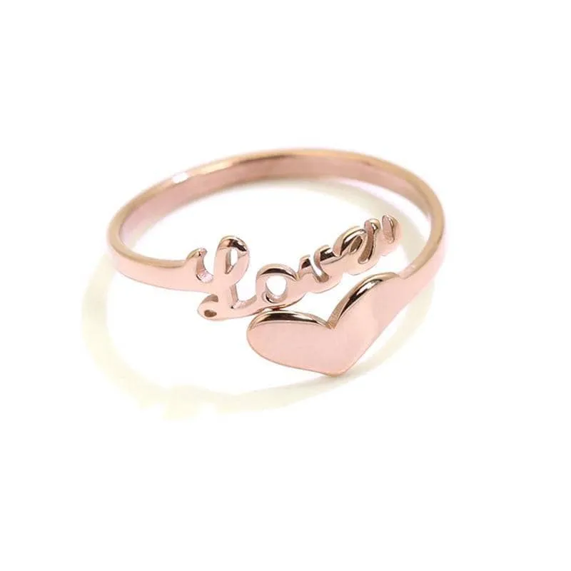 Custom Nameplate Free Size Ring