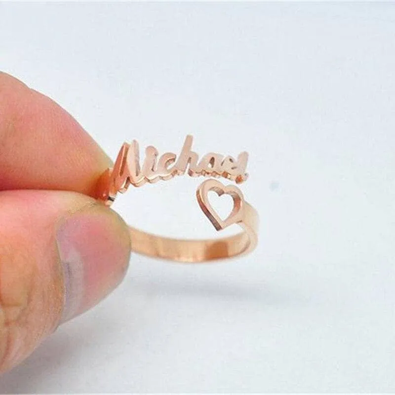 Custom Nameplate Free Size Ring