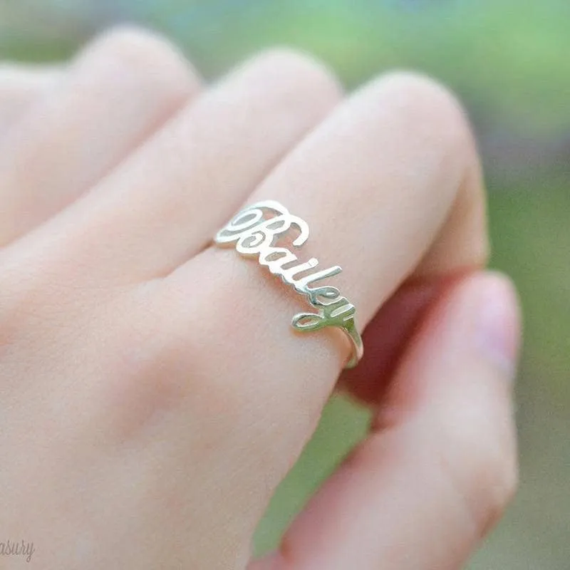 Custom Nameplate Free Size Ring