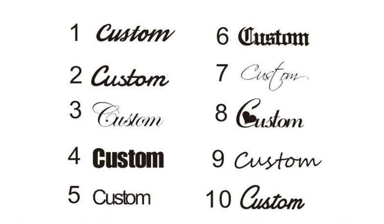 Custom Nameplate Free Size Ring