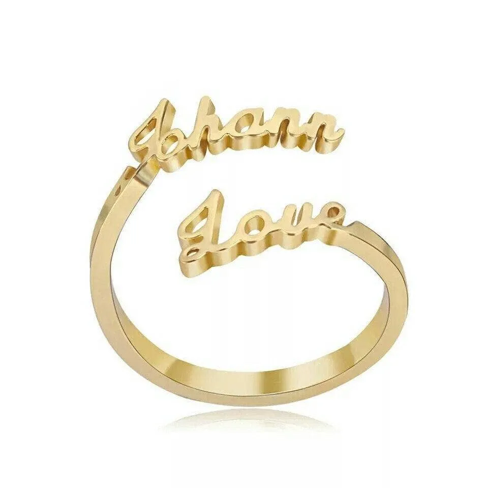 Custom Nameplate Free Size Ring