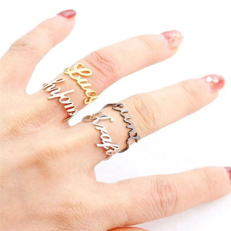 Custom Nameplate Free Size Ring