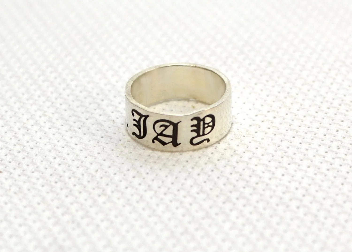 Custom Sterling Silver Name Ring