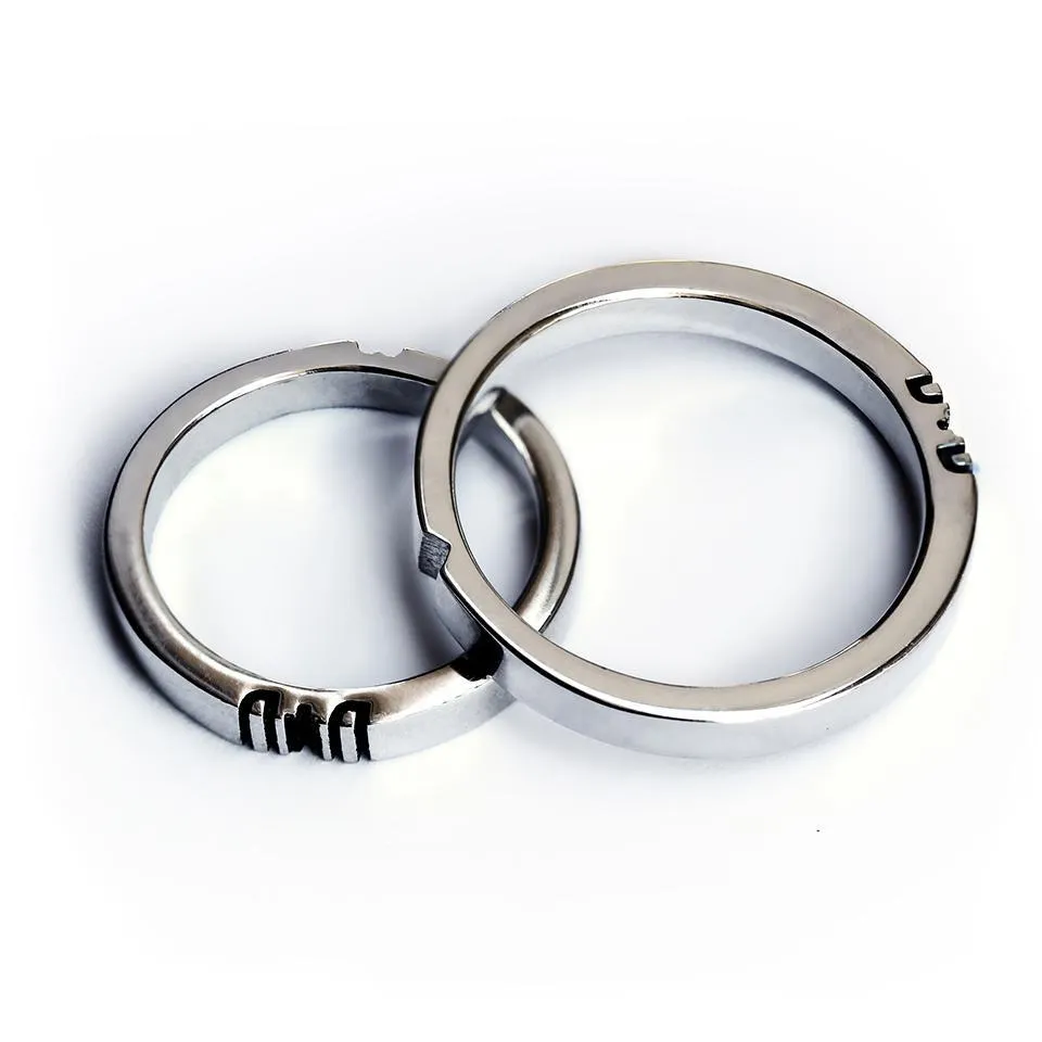 Cute initials matching rings