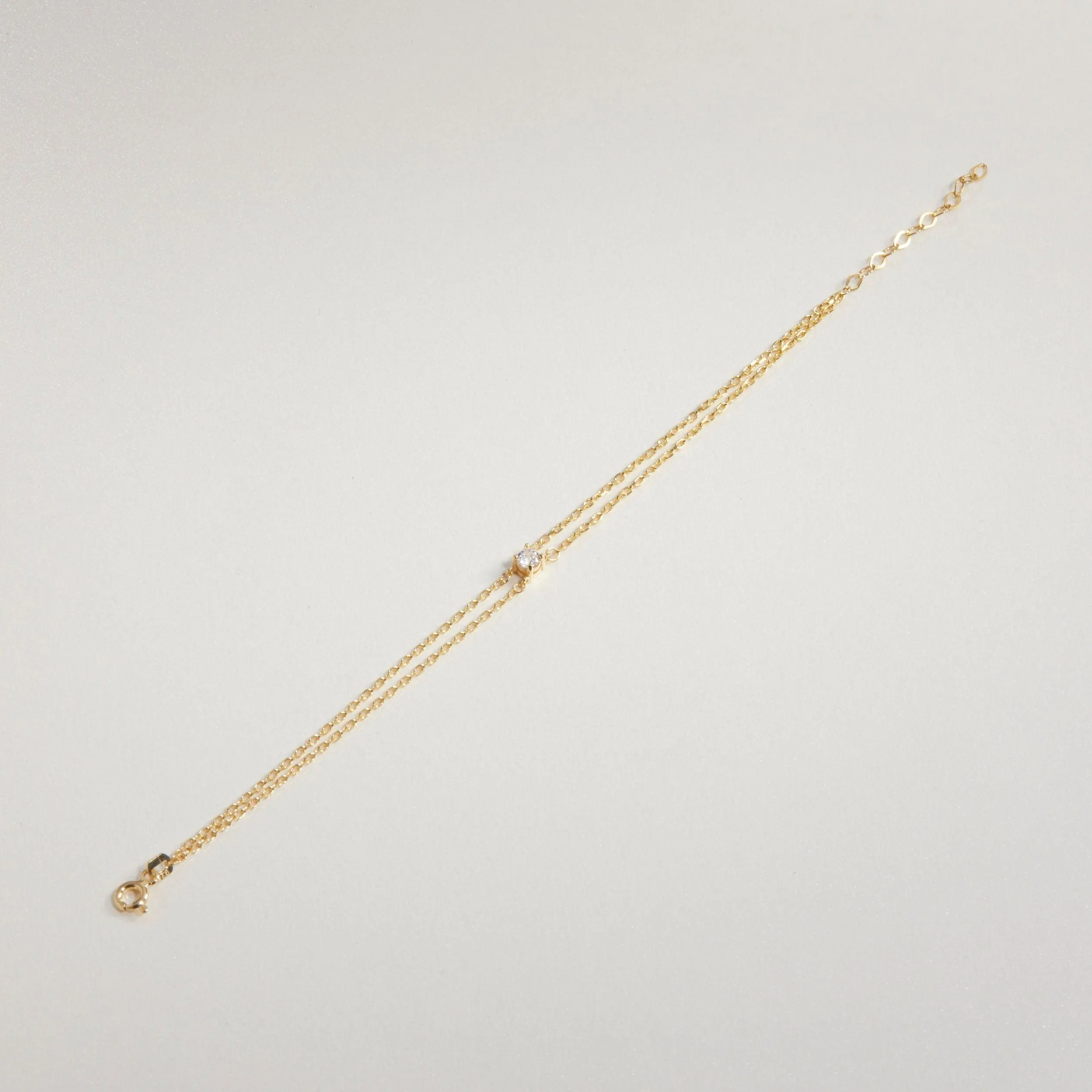 CZ Diamond Bracelet - 18K Gold Vermeil