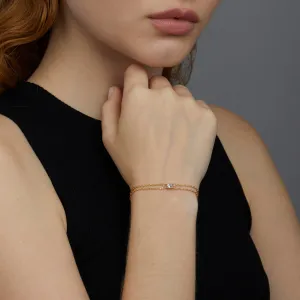 CZ Diamond Bracelet - 18K Gold Vermeil