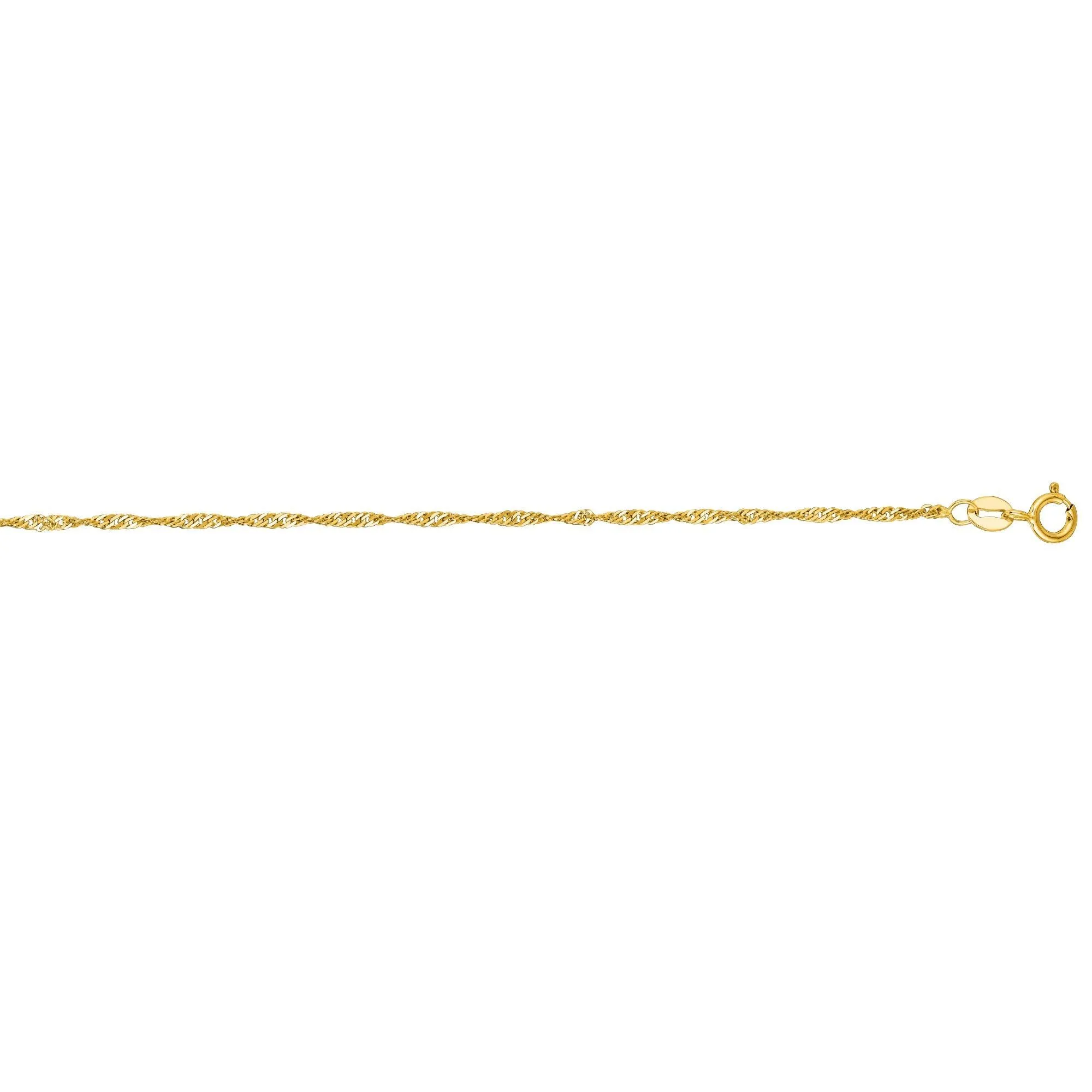 Dainty 14K Gold Singapore Anklet